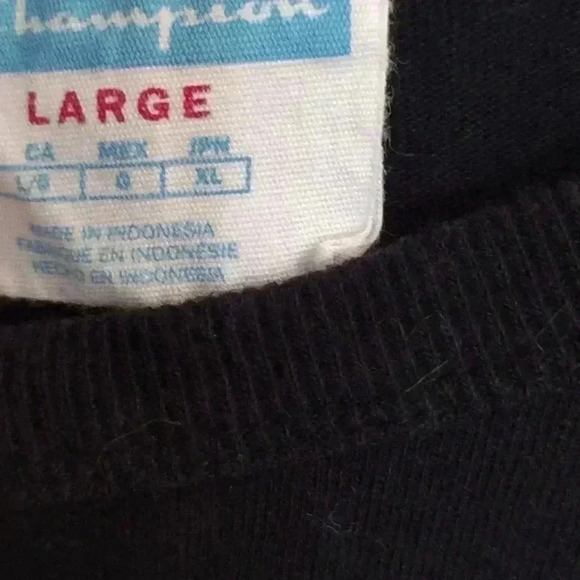 Men's‎ Champion T-shirt black size large - Picture 5 of 6